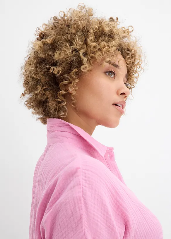 Vid bluse i used look, bonprix