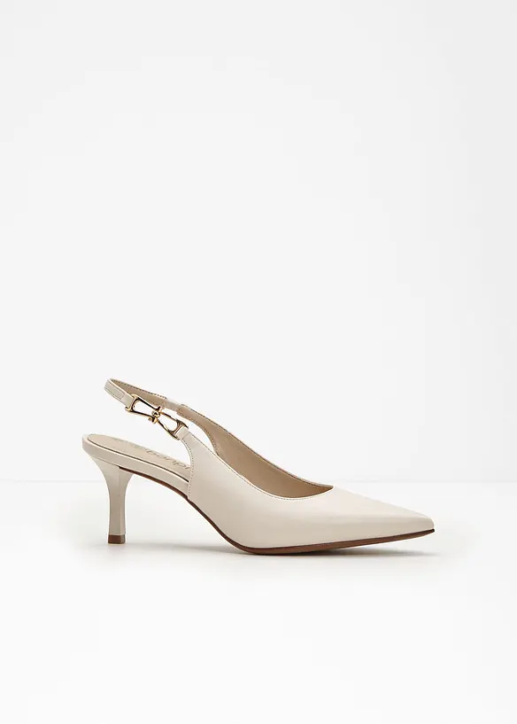 Slingbacks med smale h&aelig;ler, bonprix
