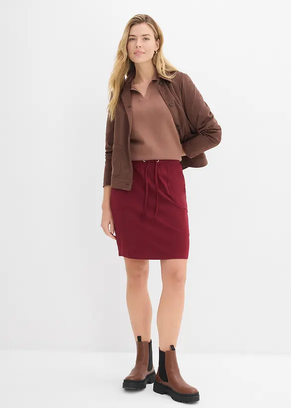 Skj&oslash;rt i &oslash;kologisk bomull med elastan, bonprix