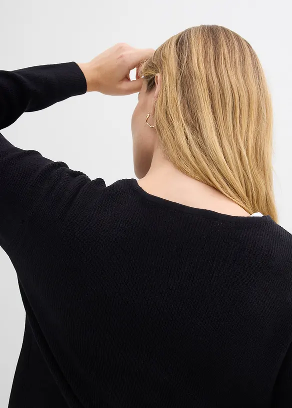 Kort cardigan i 100% &oslash;kologisk bomull, bonprix