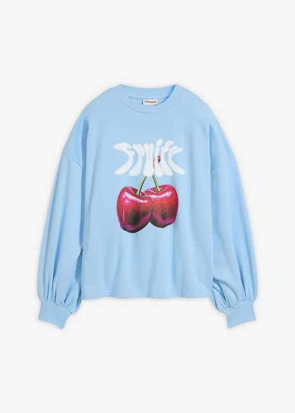 Oversized sweatshirt i 100% &oslash;kologisk bomull, bonprix