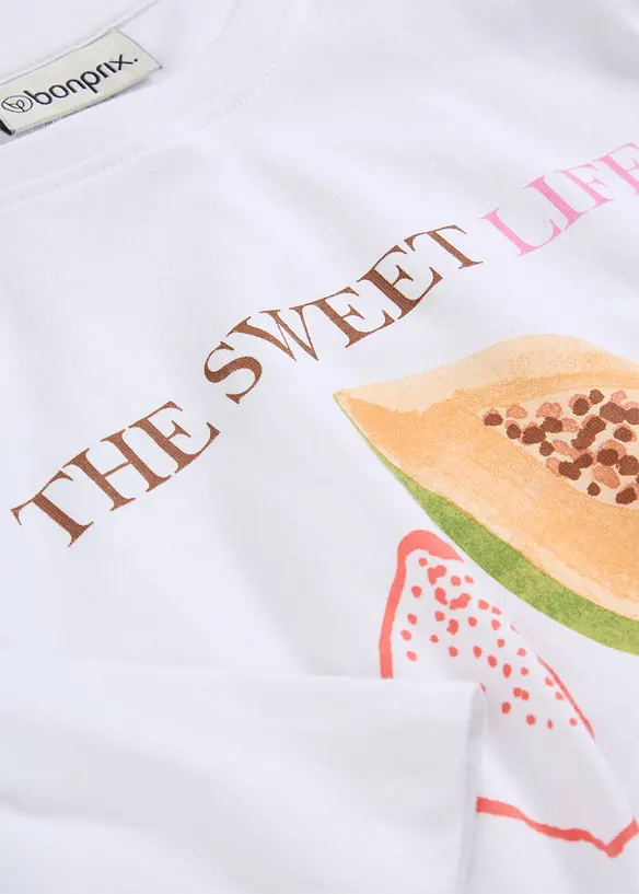 T-skjorte i 100% &oslash;kologisk bomull, bonprix