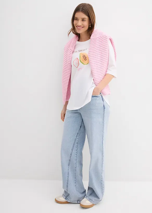 T-skjorte i 100% &oslash;kologisk bomull, bonprix