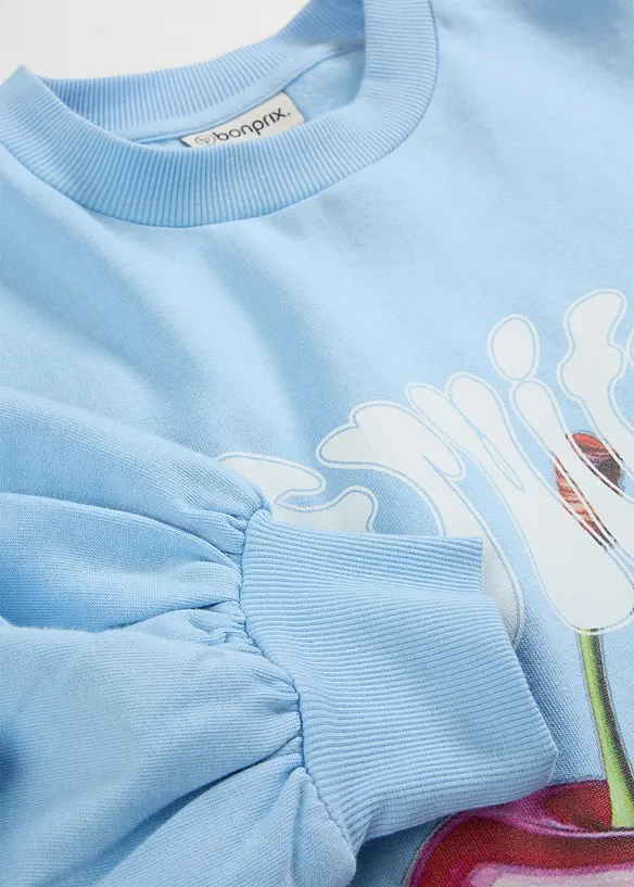 Oversized sweatshirt i 100% &oslash;kologisk bomull, bonprix