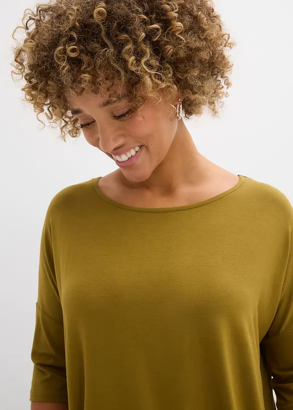 Boxy topp i myk viskosemiks, bonprix