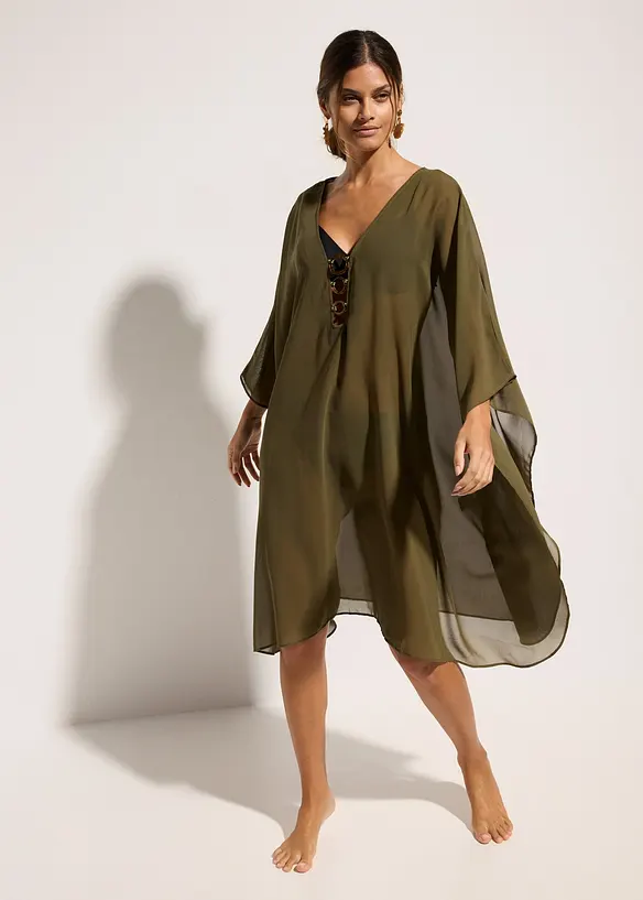 Strandtunika i lett chiffon, bonprix