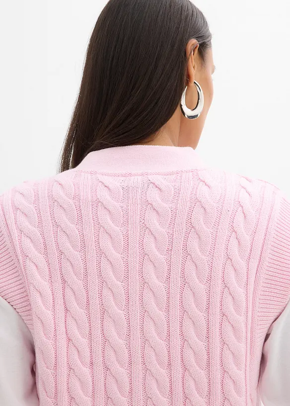 Vid strikkevest, bonprix