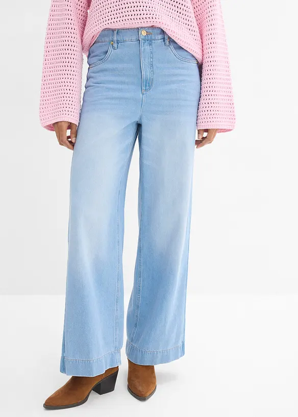 Wide Leg-jeans High Waist, bonprix