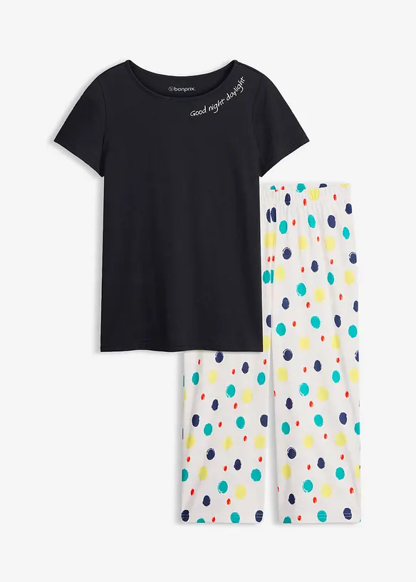 Pyjamas i 100% bomull, bonprix