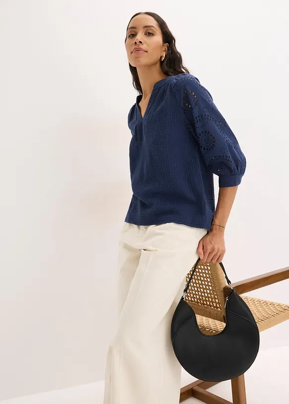 Tunika i luftig musselin, bonprix