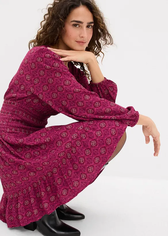 Minikjole i lett viskose, bonprix