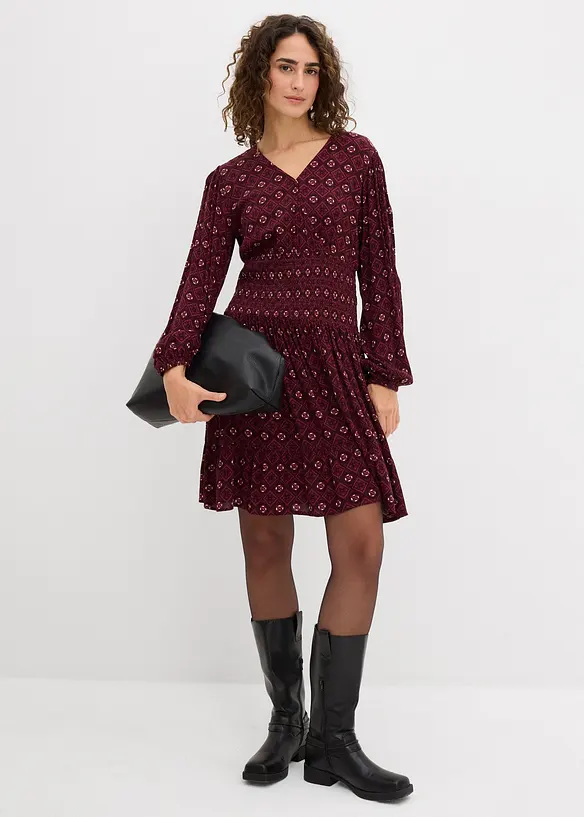 Minikjole i lett viskose, bonprix