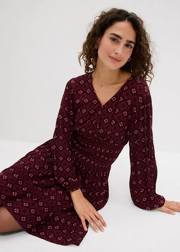 Minikjole i lett viskose, bonprix