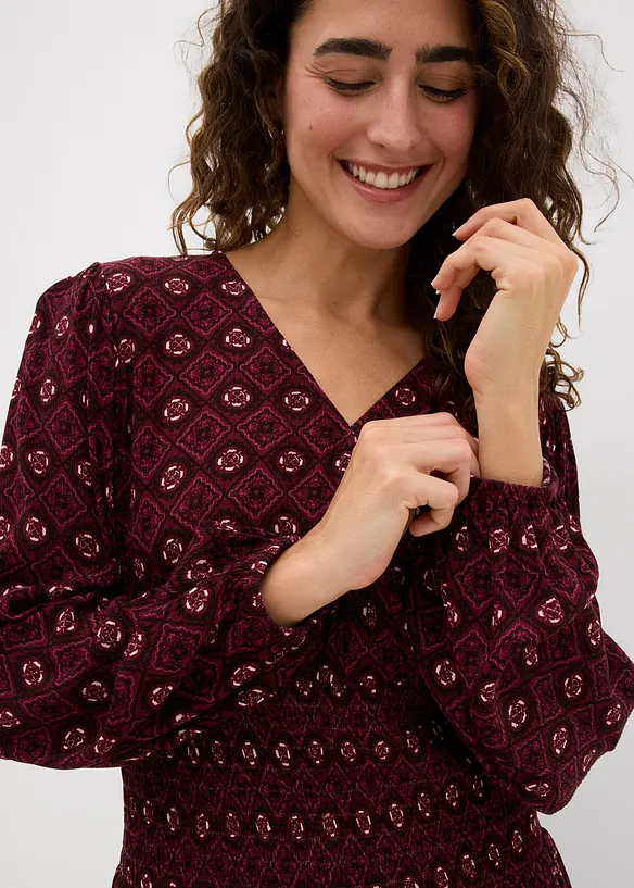 Minikjole i lett viskose, bonprix