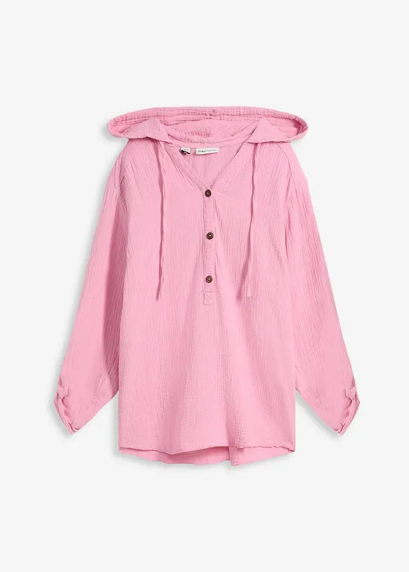 Pull on-bluse i luftig musselin, bonprix