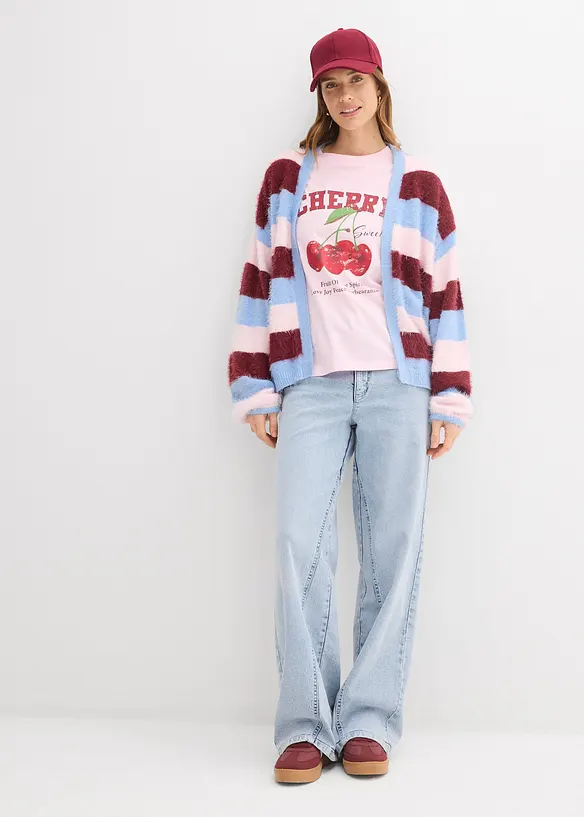 T-skjorte i 100% &oslash;kologisk bomull med trykk, bonprix