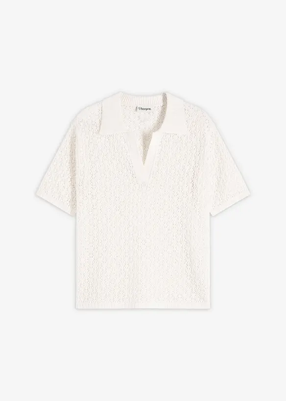 Genser med hullm&oslash;nster, bonprix