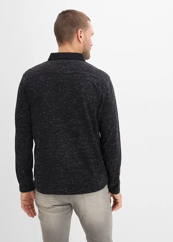 Rugbygenser med vevd krage, bonprix