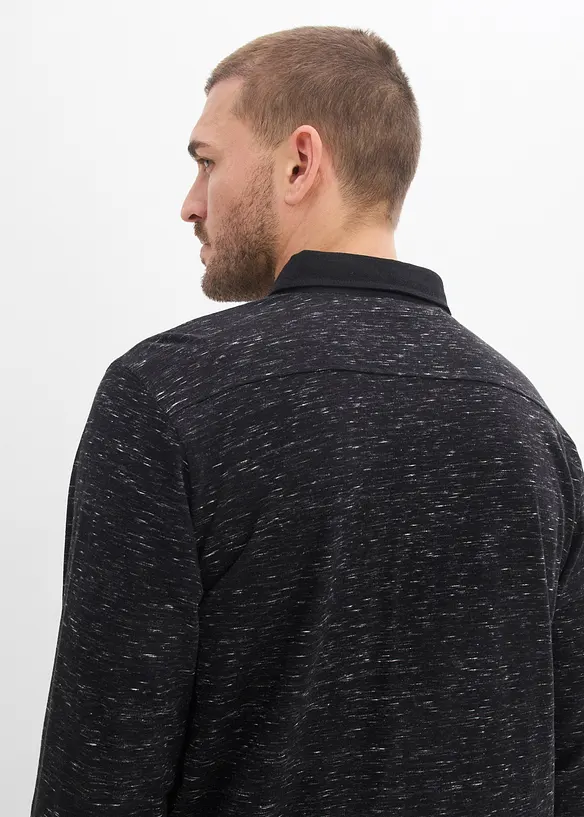 Rugbygenser med vevd krage, bonprix