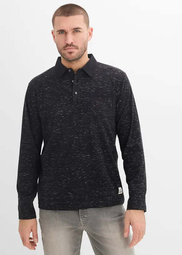 Rugbygenser med vevd krage, bonprix