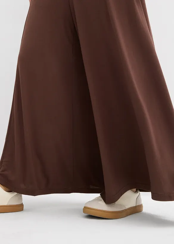 Culottes i jersey med vide ben, bonprix