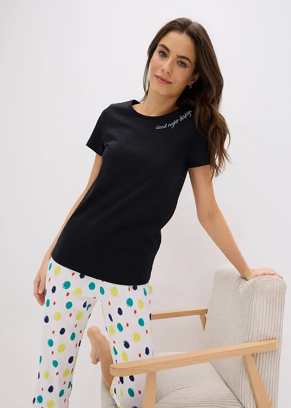 Pyjamas i 100% bomull, bonprix