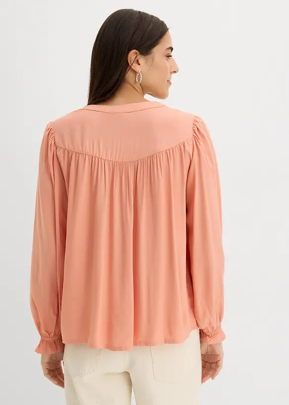 Prairie-bluse av lett viskose, bonprix