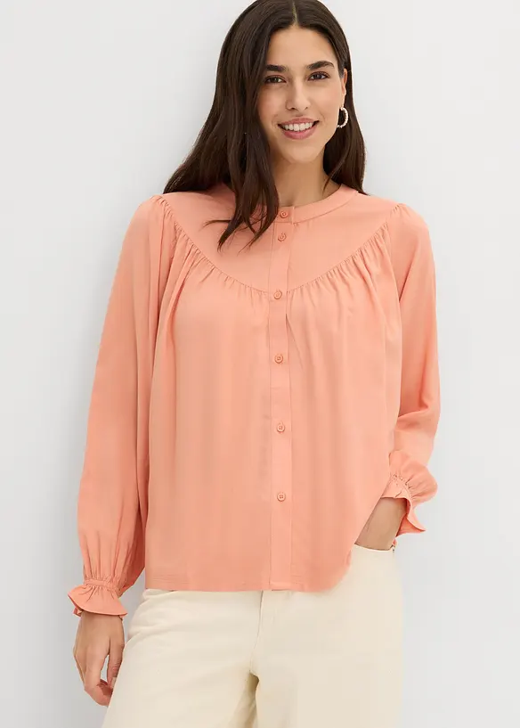 Prairie-bluse av lett viskose, bonprix