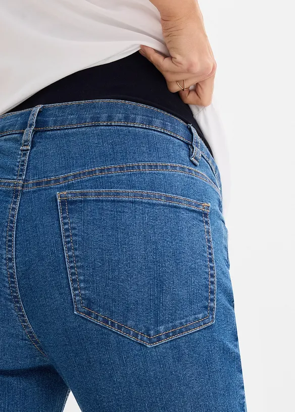 Mammajeans i &oslash;kologisk bomull, Straight Leg, bonprix