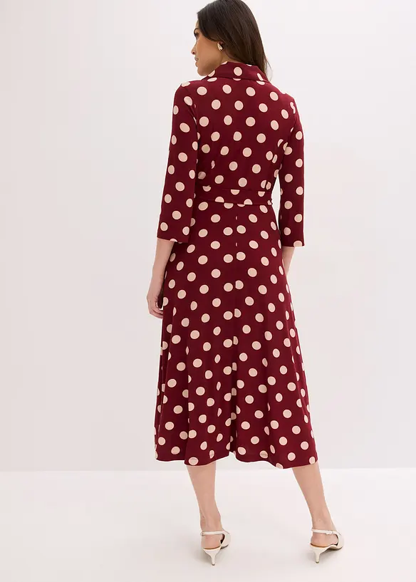 Skjortekjole med knytebelte (2-delt sett), bonprix