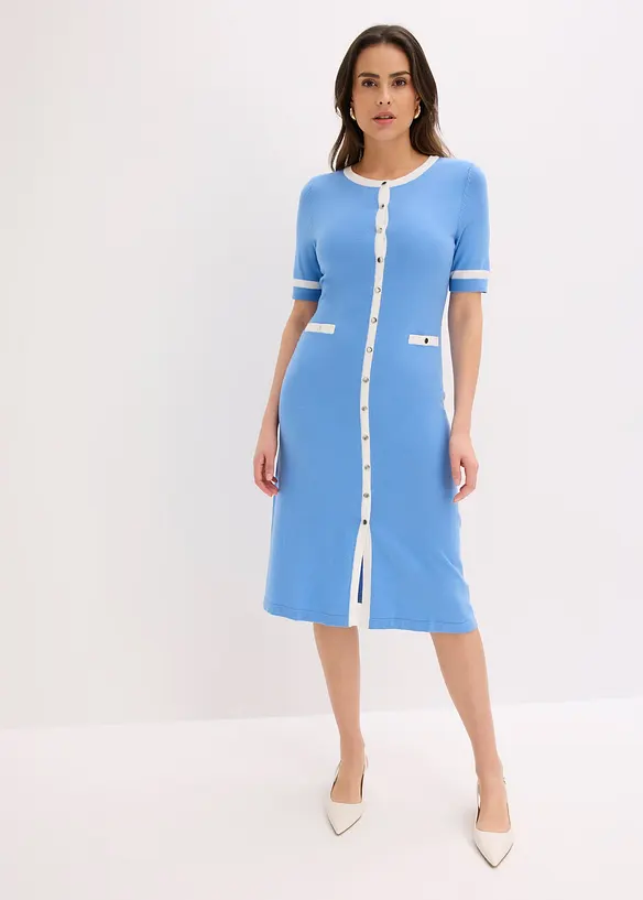 Strikkekjole med viskose, bonprix