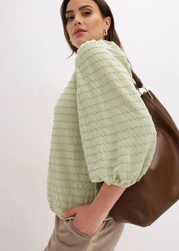 Trikot-tunika med strukturm&oslash;nster, bonprix