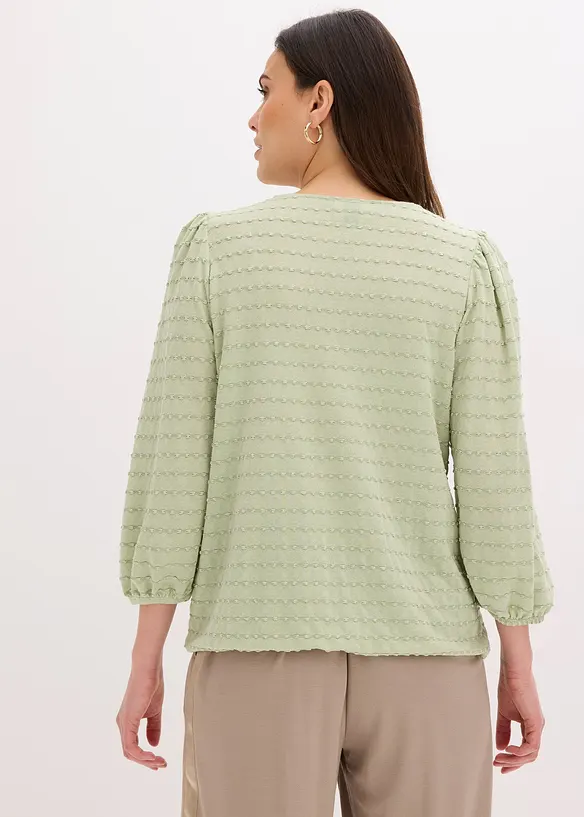 Trikot-tunika med strukturm&oslash;nster, bonprix