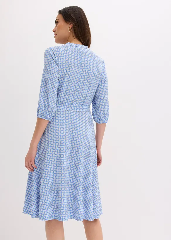 Trikotkjole med knytebelte (2-pack), bonprix