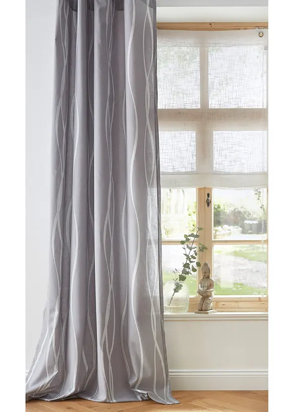 Liftgardin i linlook, bonprix