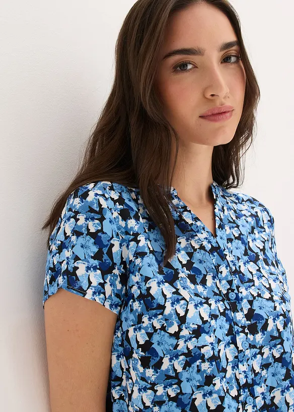 Kortermet bluse i 100% viskose, bonprix