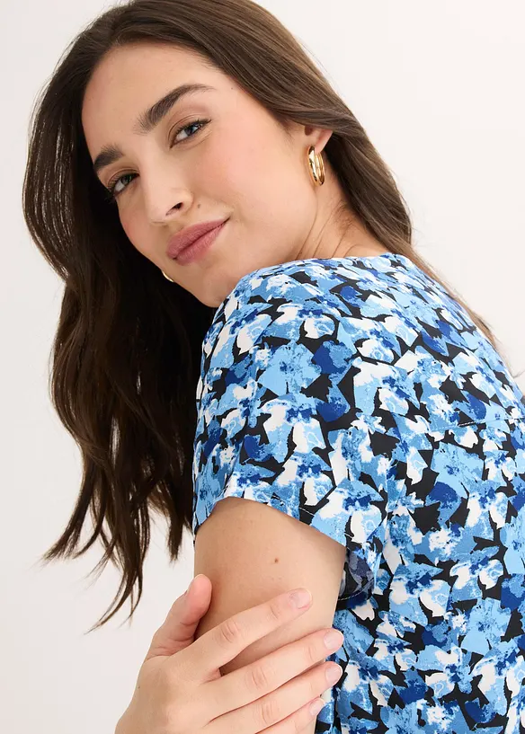 Kortermet bluse i 100% viskose, bonprix