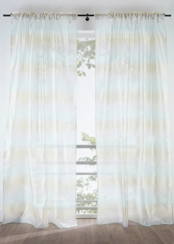 Gardin med glanseffekt (1-pack), bonprix