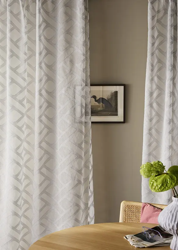 Gardin med etset m&oslash;nster (1-pack), bonprix