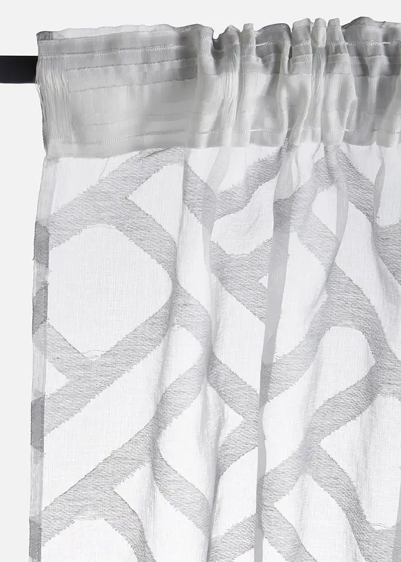 Gardin med etset m&oslash;nster (1-pack), bonprix