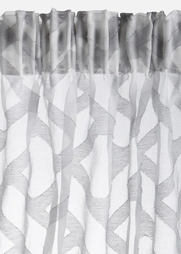 Gardin med etset m&oslash;nster (1-pack), bonprix