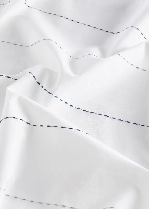 Gardin med vevd stripem&oslash;nster (1-pack), bonprix