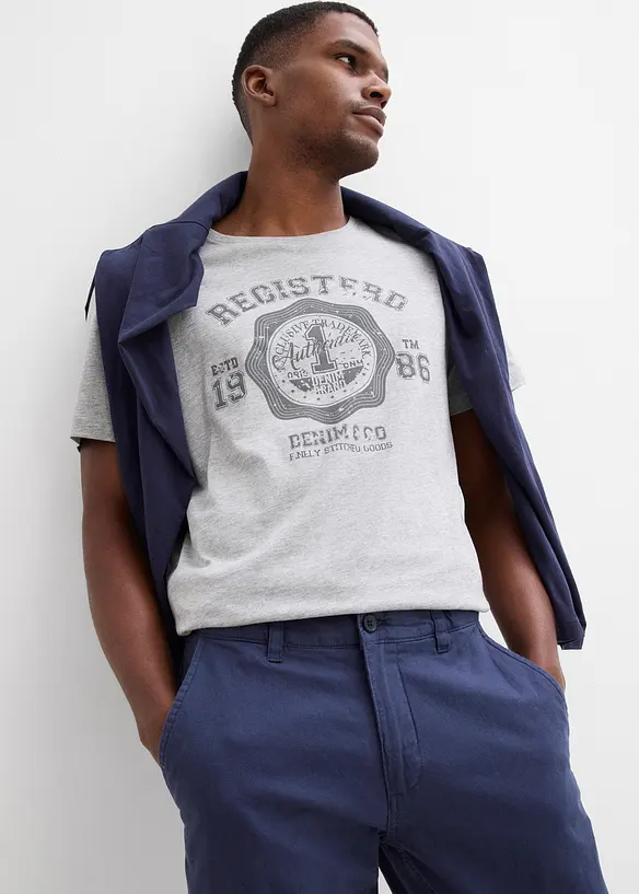 Regular Fit chinos av 100% lin, Straight, bonprix