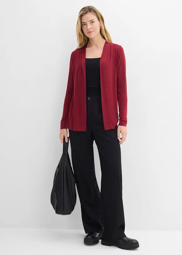 Trikotjakke i myk viskose, bonprix