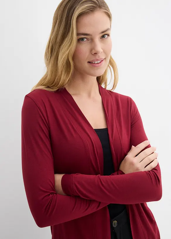 Trikotjakke i myk viskose, bonprix