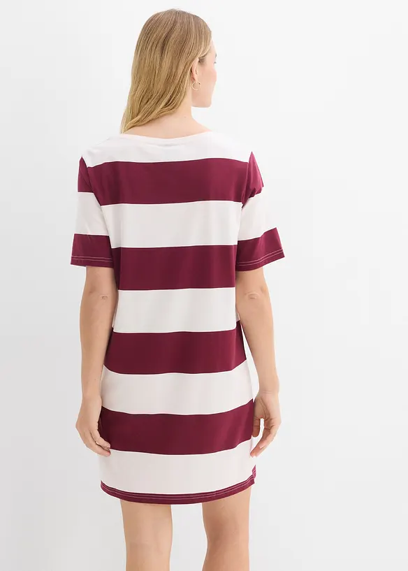 Kjole i &oslash;kologisk bomull og boxy modell, bonprix