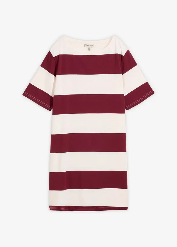 Kjole i &oslash;kologisk bomull og boxy modell, bonprix