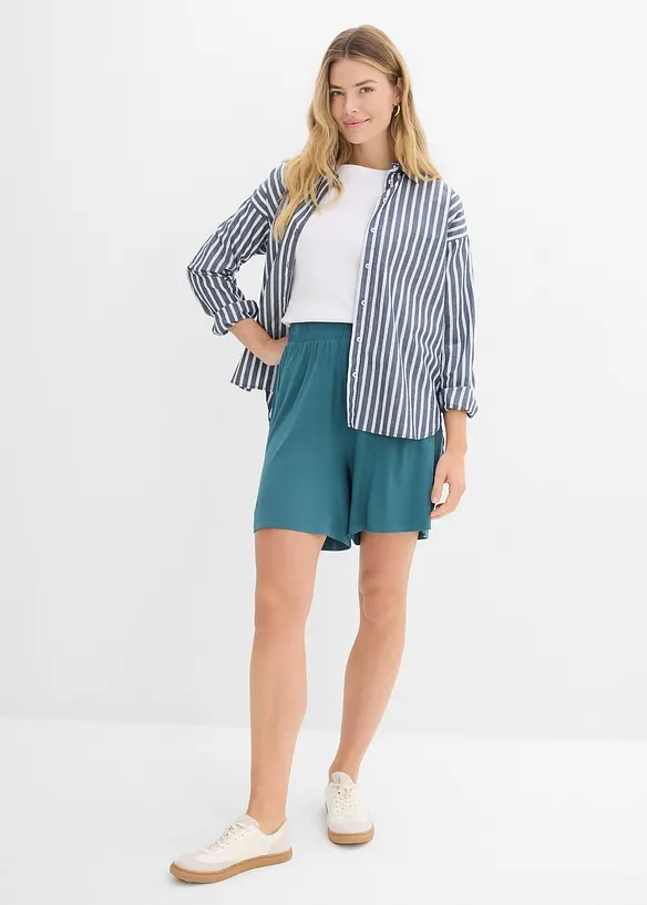 Pull on-shorts i myk viskosemiks, bonprix