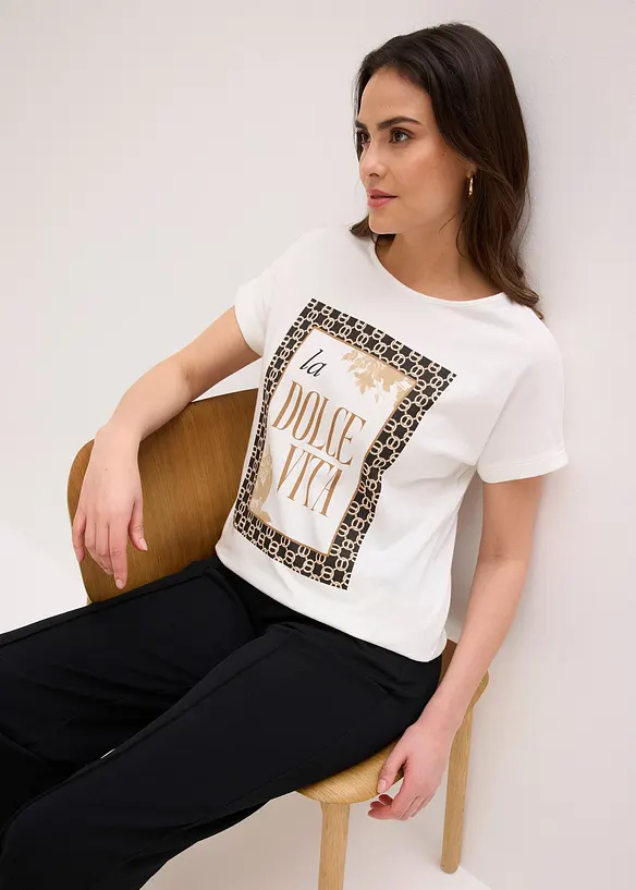 Topp i 100% &oslash;kologisk bomull, bonprix