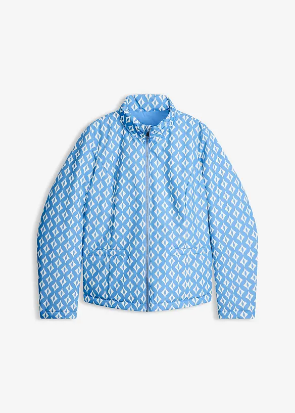 Lett, vendbar og vattert jakke med trykk, bonprix